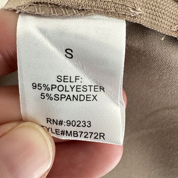 PacSun Pleated Skort Size S Brown Mini Academia Schoolgirl Goth Grunge Stretch - Picture 8 of 9